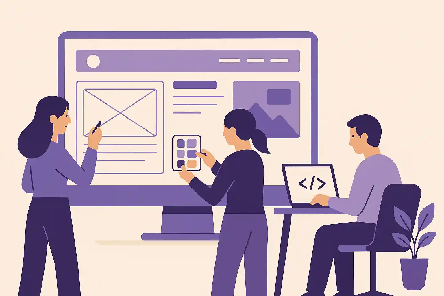 Illustration agence de communication