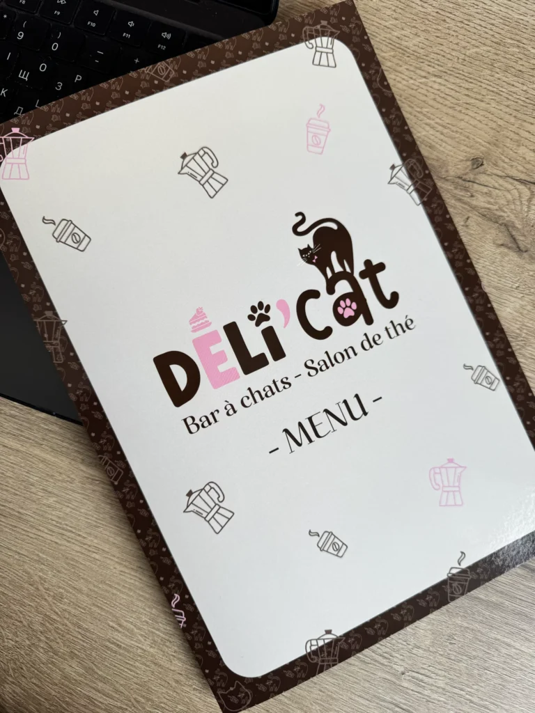 Déli’Cat – Création d’identité visuelle et site internet pour un bar à chats