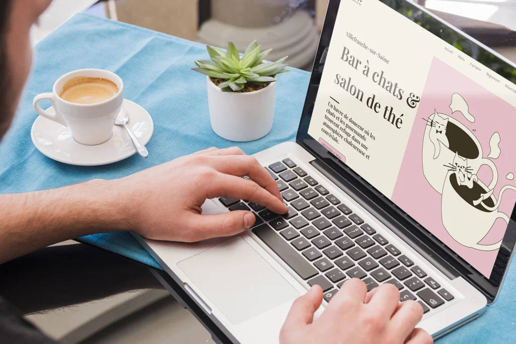 Déli’Cat – Création d’identité visuelle et site internet pour un bar à chats